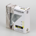 Komplet 6x Oprawa halogen okrągły szklany RIK-8 czarny + GU10 7W 3000K