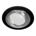Szklana oprawa halogenowa okrągła RIK-10 czarny