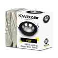 Zestaw 6x Oprawa sufitowa wpuszczana czarno srebrna FOY + GU10 7W 4000K