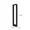Nowoczesna lampa ogrodowa stojąca słupek 60 cm 7W