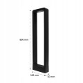 Nowoczesna lampa ogrodowa stojąca słupek 80 cm 7W 7471