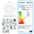 Okrągły plafon LED 16W średnica 35cm IP44 ID3282