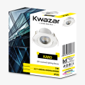 Lampa wpuszczana downlight LED 7W 595lm średnica 9 cm KARO IP20 CCT