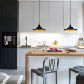 Lampa wisząca styl skandynawski loft czarno złota 1xE27 HANG-17B