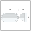 Zewnętrzna lampa ścienna elewacyjna IP44 ROMA